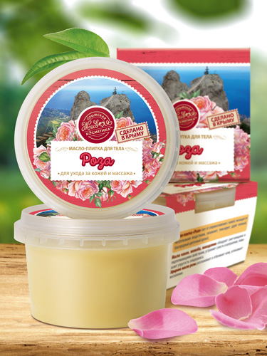 Масло-плитка «Роза» для ухода за кожей и массажа